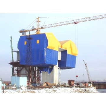 Тентовая ткань UTEX 900 г/м2, синяя - фото - 2